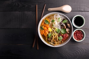Ire Asian Noodle Soup Ramen Colourful Fresh Food
