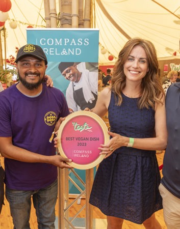 Holly And Shay With Best Vegan Dish Winners